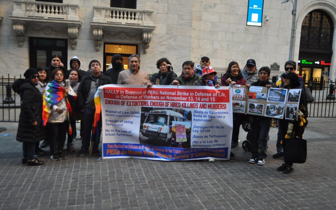 Voces de la comunidad migrante peruana retumban en las calles de Manhattan