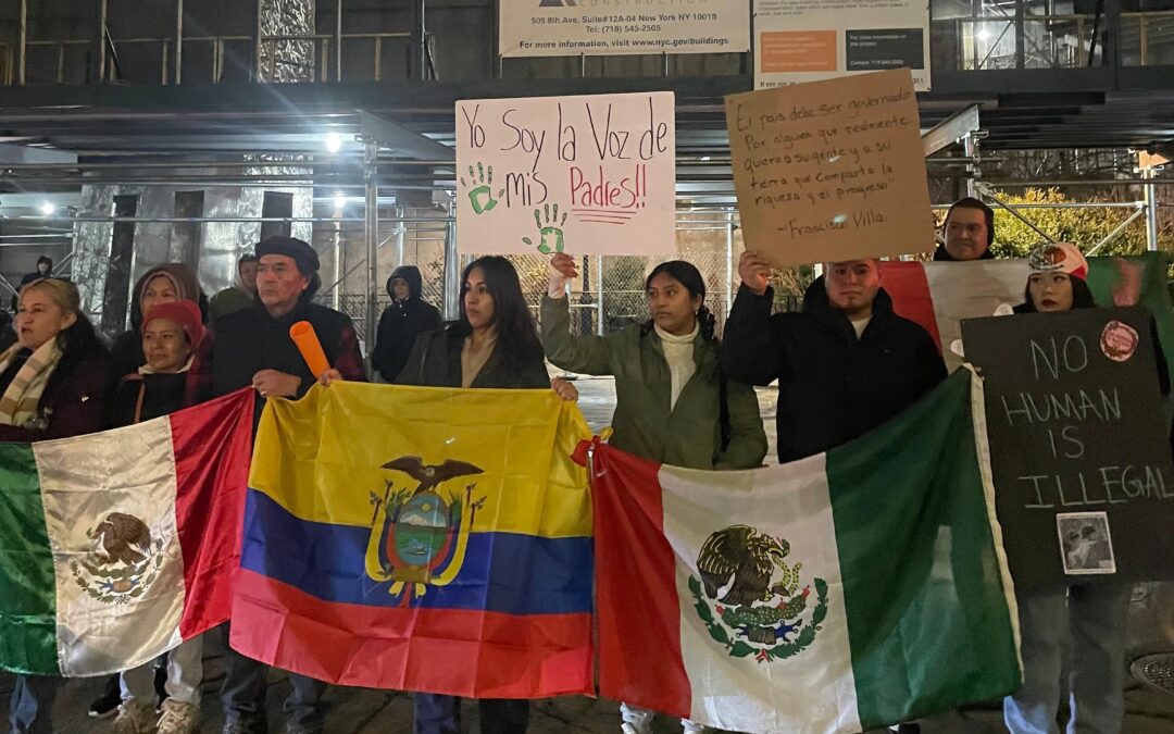 On Day Without Immigrants, a group marches from the U.N. to Times Square in New York